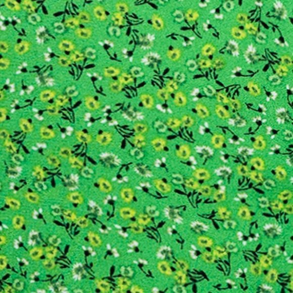 NEW AFRM Hough Tie Neck Peplum Top In Vert Ditsy Medium - Picture 4 of 8